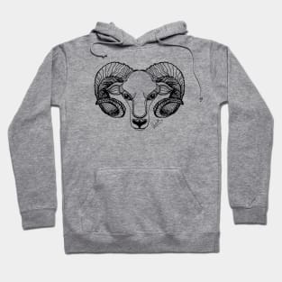 Aries ram (black version) Hoodie